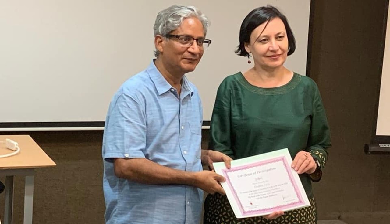 Receiving my Certificate from Dr. Rajan Sankaran, at The Other Song International Academy of Advanced Homeopathy, Mumbai