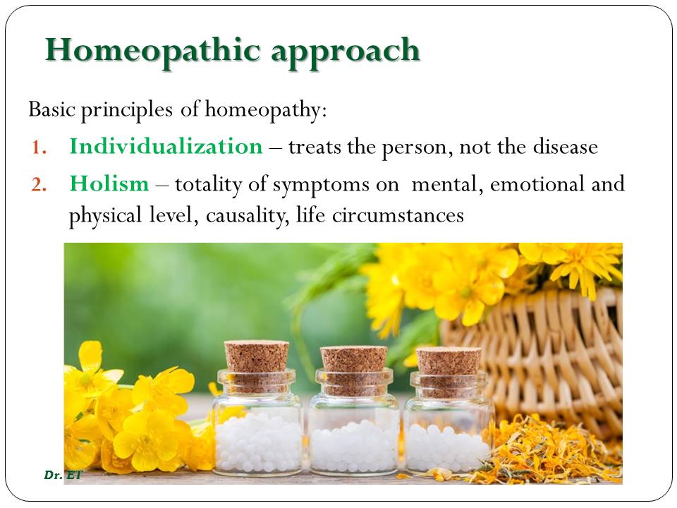 Homeopathic approach